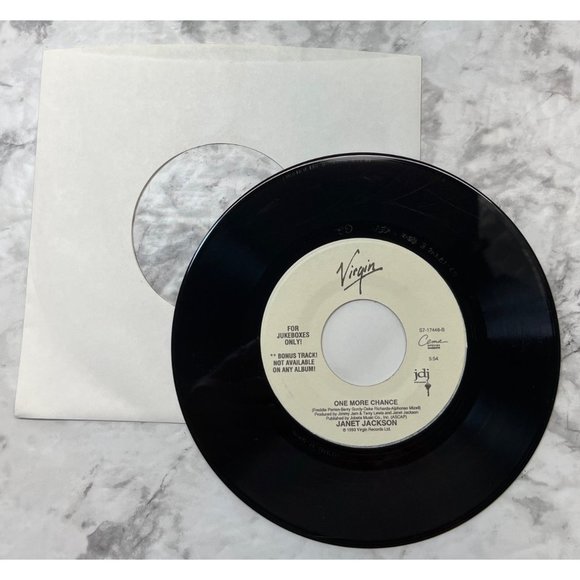 Janet Jackson If / One More Chance 45 Pop 1993 Virgin 17446 VG+ - Picture 4 of 6
